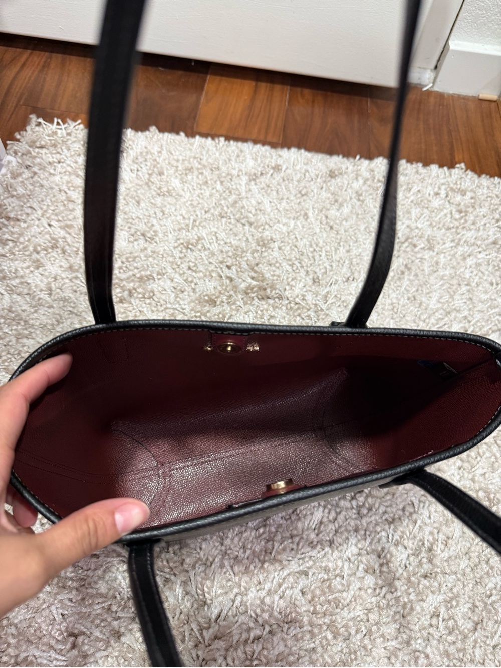 Coach Black Small City Tote - Picture 3 of 12